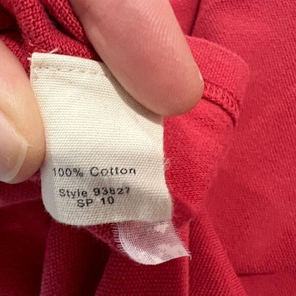J.Crew Faded Red Vintage Polo 100% Cotton Short Sleeve Medium - Picture 6 of 6